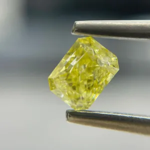 1 Carat Radiant Fancy Yellow Natural Diamond