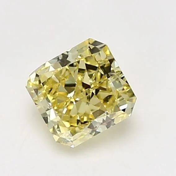 1.17 Carat Radiant Fancy Intense Yellow VS2 Natural Diamond