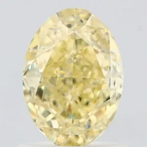 1.17 Carat Oval Fancy Yellow VS1 Natural Diamond