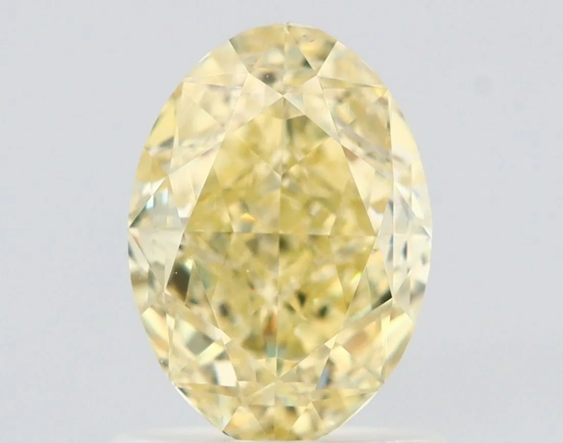 1.17 Carat Oval Fancy Yellow VS1 Natural Diamond 1 1.17 Carat Oval Fancy Yellow VS1 Natural Diamond