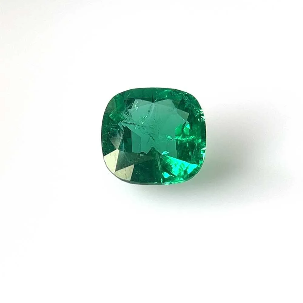 3.61 Carat   CUSHION EMERALD