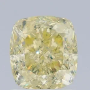 1.65 Carat Cushion Brilliant Fancy Yellow VS1 Natural Diamond