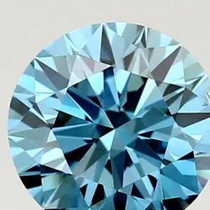 1.11 Carat Fancy Vivid Blue VS2 ROUND Lab Diamond