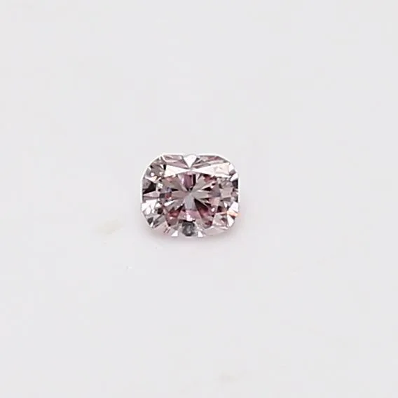 0.07 Carat Cushion Brilliant Fancy Pink Natural Diamond