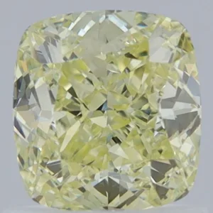 1.01 Carat Cushion Modified Fancy Light Yellow SI1 Natural Diamond