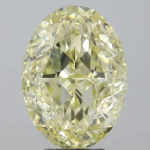 7.03 Carat Oval Fancy Yellow SI1 Natural Diamond