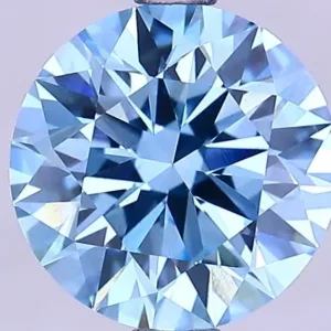 2.24 Carat Round Fancy Vivid Blue VS1 Lab Diamond
