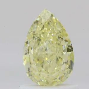 1.1 Carat Pear Fancy Light Yellow VS2 Natural Diamond