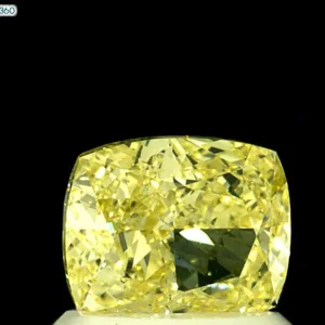 1.18 Carat Cushion Brilliant Fancy Intense Yellow VS2 Natural Diamond