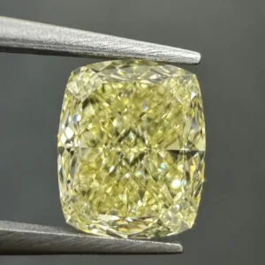 2.02 Carat Cushion Brilliant Fancy Light Yellow VS2 Natural Diamond