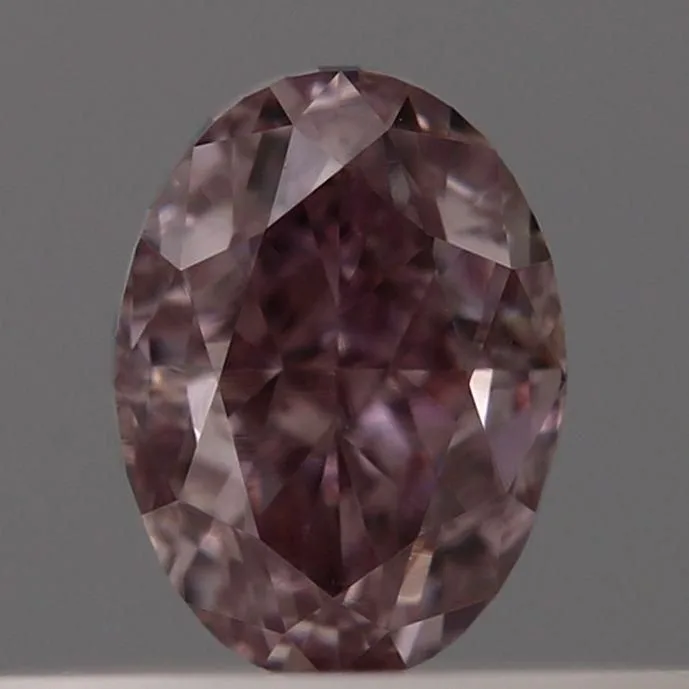 0.3 Carat Oval Fancy Pink VS2 Natural Diamond