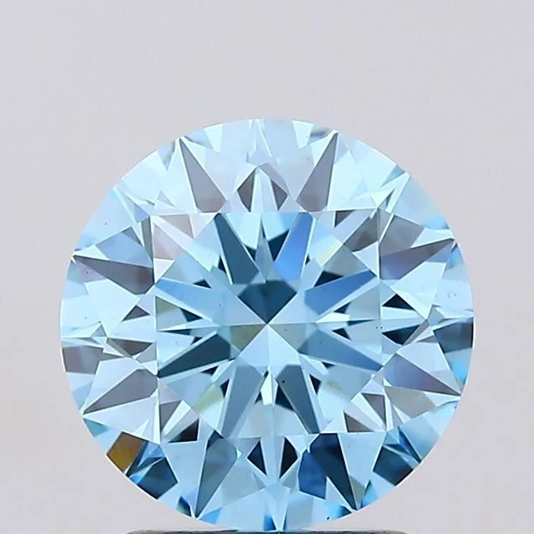 2.01 Carat Round Fancy Vivid Blue VS1 Lab Diamond