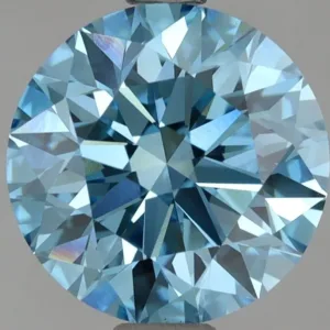 2.57 Carat Round Fancy Vivid Blue VS1 Lab Diamond