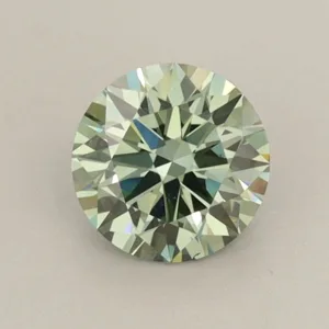 0.76 Carat Round Fancy Vivid Green VS1 Lab Diamond