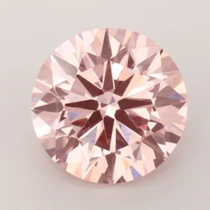 3 Carat Round Fancy Vivid Pink VVS2 Lab Diamond