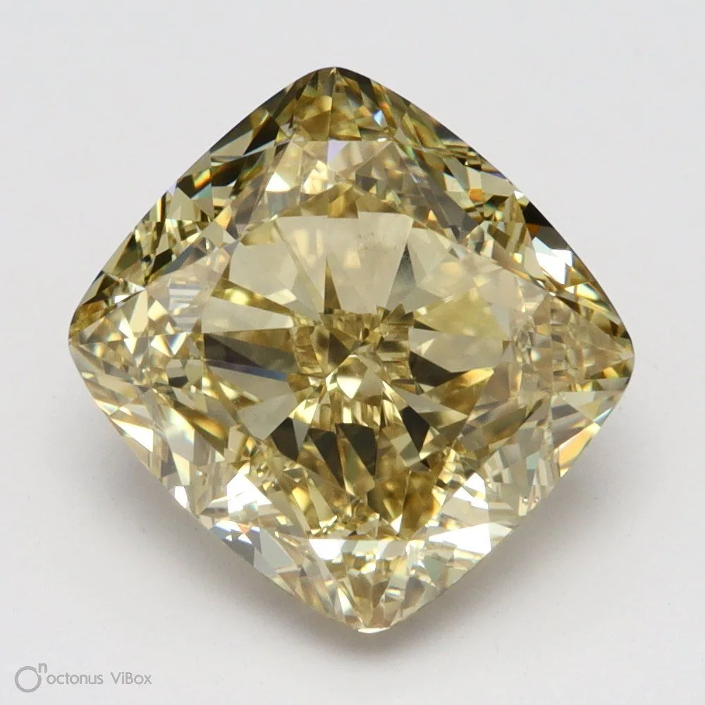 2.07 Carat Cushion Modified Fancy Yellow SI1 Natural Diamond