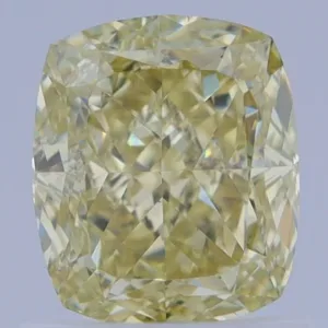 1.15 Carat Cushion Brilliant Fancy Yellow VS2 Natural Diamond