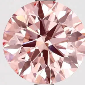 2.5 Carat Round Fancy Vivid Pink VVS2 Lab Diamond