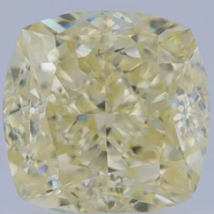 1.24 Carat Cushion Brilliant Fancy Light Yellow VS2 Natural Diamond