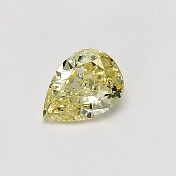 0.38 Carat Pear Fancy Yellow SI1 Natural Diamond