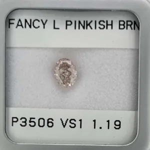 1.19 Carat Oval Fancy Light Brown VS1 Natural Diamond