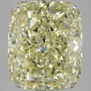 5.35 Carat Cushion Brilliant Fancy Yellow VVS2 Natural Diamond