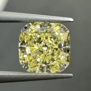2.21 Carat Cushion Brilliant Fancy Yellow VVS2 Natural Diamond