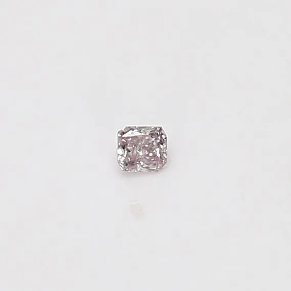 0.03 Carat Radiant Light Pink Natural Diamond