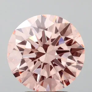 3 Carat Round Fancy Intense Pink VS1 Lab Diamond