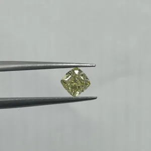 1.01 Carat Cushion Brilliant Fancy Yellow VS2 Natural Diamond