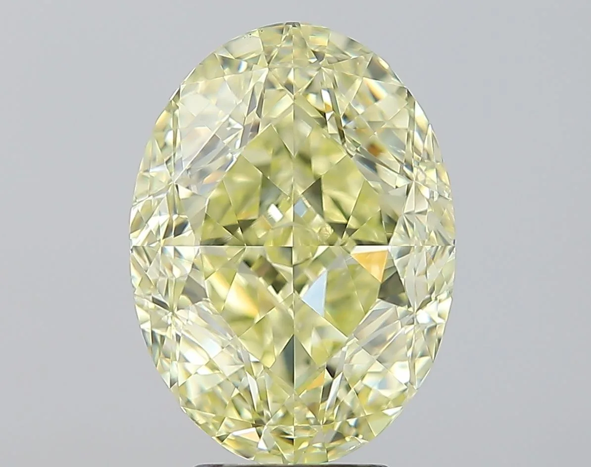 7.08 Carat Oval Fancy Yellow VS2 Natural Diamond 1 7.08 Carat Oval Fancy Yellow VS2 Natural Diamond