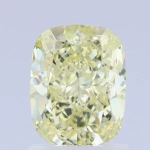 1.53 Carat Cushion Brilliant Fancy Light Yellow VS2 Natural Diamond