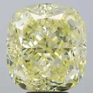 8.1 Carat Cushion Modified Fancy Yellow VVS2 Natural Diamond