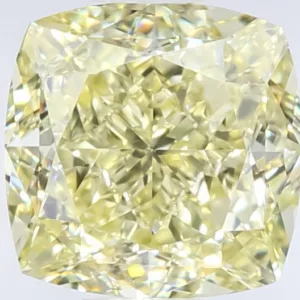 1.64 Carat Cushion Brilliant Fancy Yellow VS2 Natural Diamond