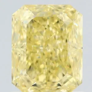 1.27 Carat Radiant Fancy Yellow VS2 Natural Diamond