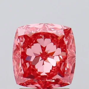 2.18 Carat Cushion Modified Fancy Vivid Pink VS1 Lab Diamond