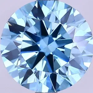 2.02 Carat Round Fancy Vivid Blue VS1 Lab Diamond