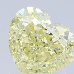1.64 Carat Heart Fancy Light Yellow VS1 Natural Diamond