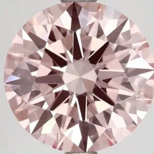 3.04 Carat Round Fancy Vivid Pink VS1 Lab Diamond
