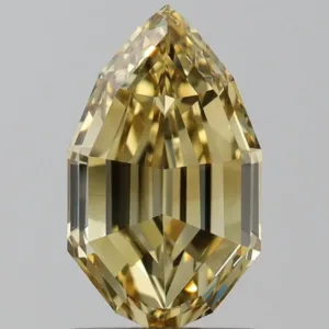 1.5 Carat Pear Fancy Brown Yellow VVS1 Natural Diamond