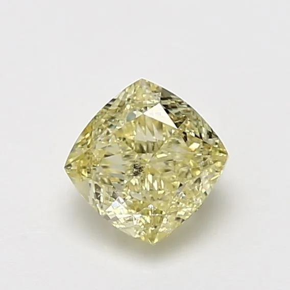 1.0 Carat Fancy Yellow SI2 CUSHION BRILLIANT Diamond