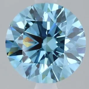 2.1 Carat Round Fancy Vivid Blue VS1 Lab Diamond