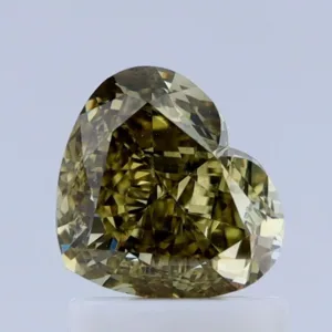 1.1 Carat Heart Fancy Deep Yellow VS1 Natural Diamond
