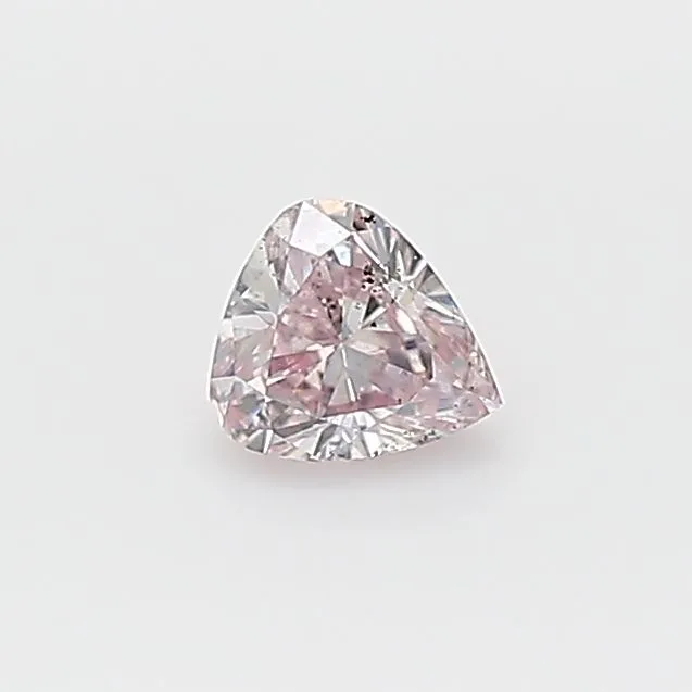 0.19 Carat Heart Fancy Light Pink SI2 Natural Diamond