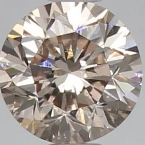 0.22 Carat Round Fancy Light Brown Natural Diamond