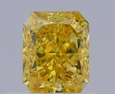 0.61 Carat Emerald Fancy Vivid Yellow VS1 Natural Diamond 1 0.61 Carat Emerald Fancy Vivid Yellow VS1 Natural Diamond