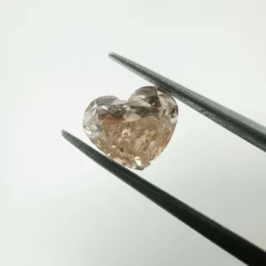 1 Carat Heart Fancy Pink Brown I1 Natural Diamond