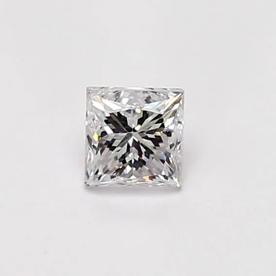 0.51 Carat Princess Faint Pink SI2 Natural Diamond