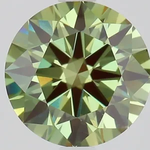 2.03 Carat Fancy Vivid Green VS1 ROUND Lab Diamond