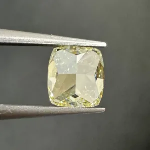 1.7 Carat Cushion Brilliant Fancy Light Yellow IF Natural Diamond